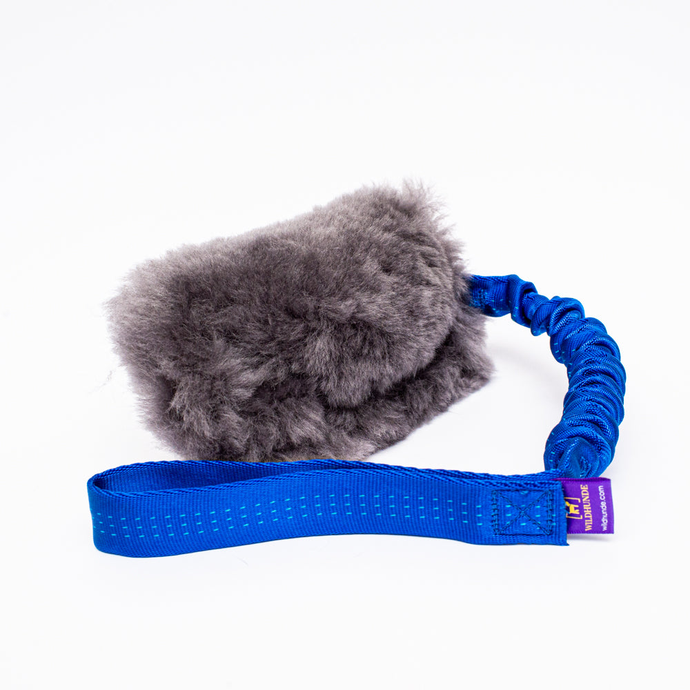 Wild-Tug Sheepskin Bungee Tug Toy