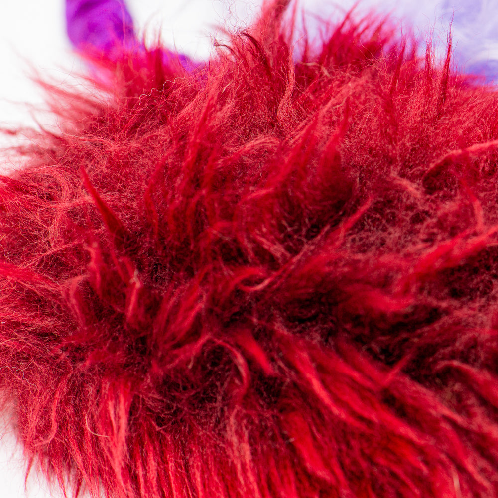 Wild-Tug Wattle Ultra Fluff Sheepskin Bungee Tug Toy with Padded Handle