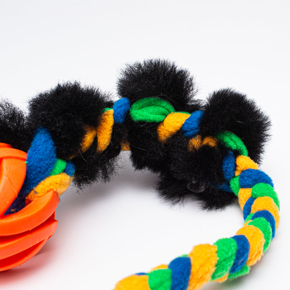 Triple Twist Sheepskin and Ball Tug