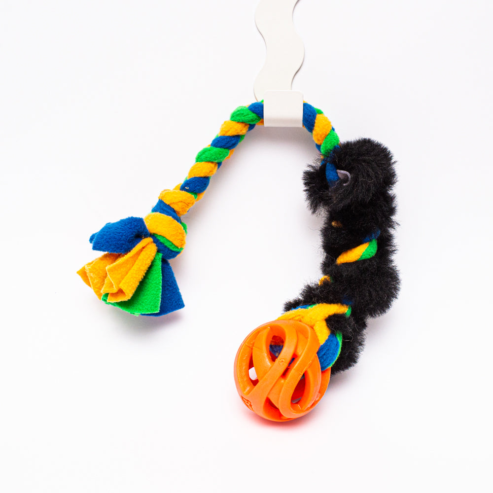 Triple Twist Sheepskin and Ball Tug