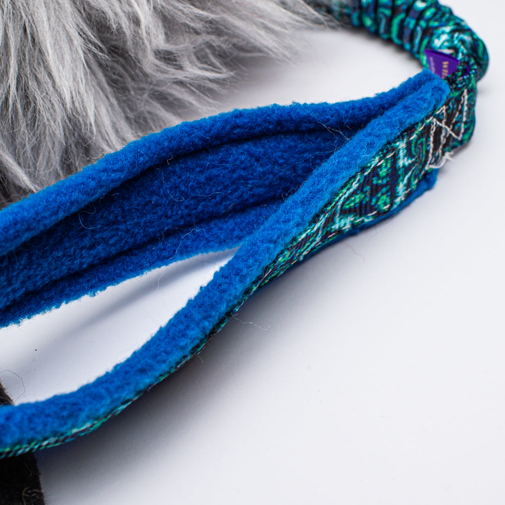 Wild-Tug Wattle Ultra Fluff Sheepskin Bungee Tug Toy with Padded Handle