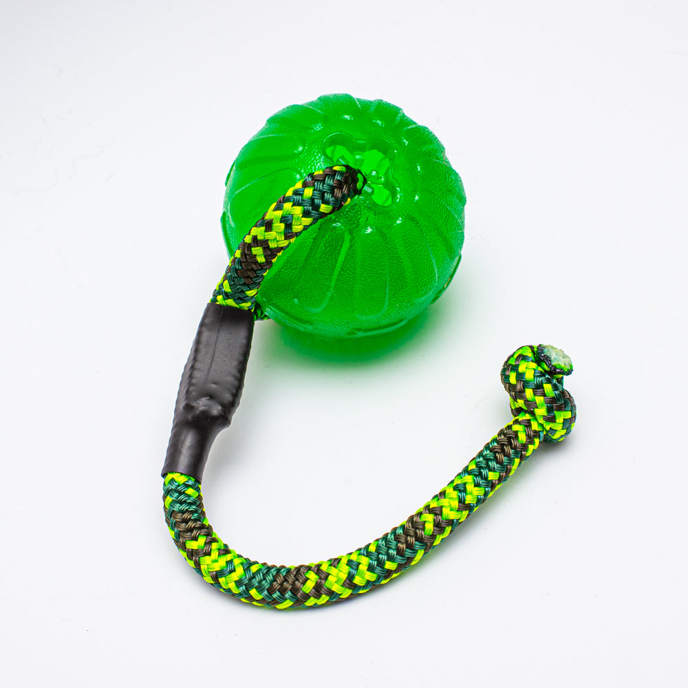 Starmark Chew Ball with Wildhunde Rope Handle