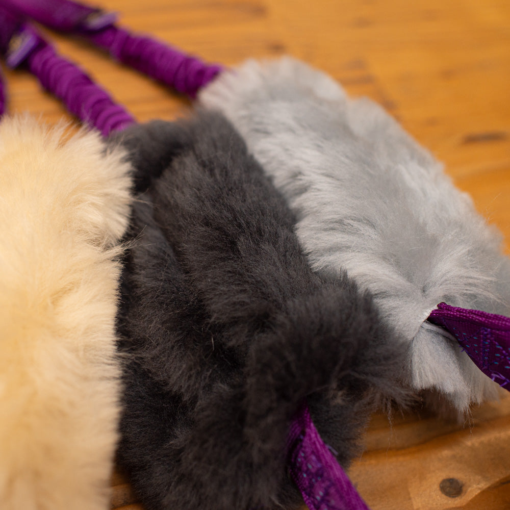 Wild-Tug Sheepskin Bungee and Holee Ball Tug Toy