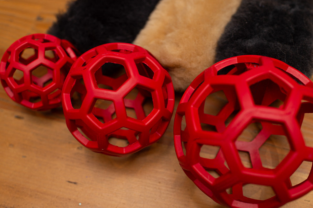 Wild-Tug Sheepskin Bungee and Holee Ball Tug Toy