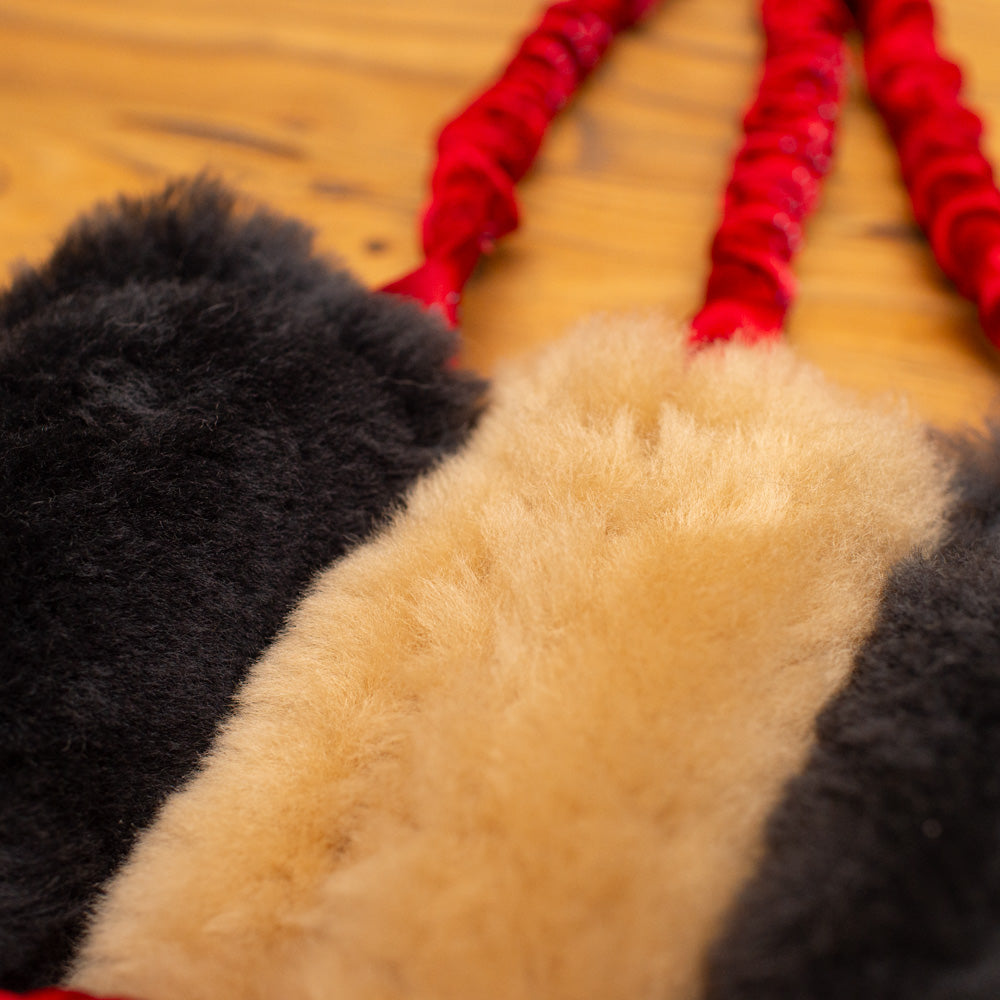 Wild-Tug Sheepskin Bungee and Holee Ball Tug Toy