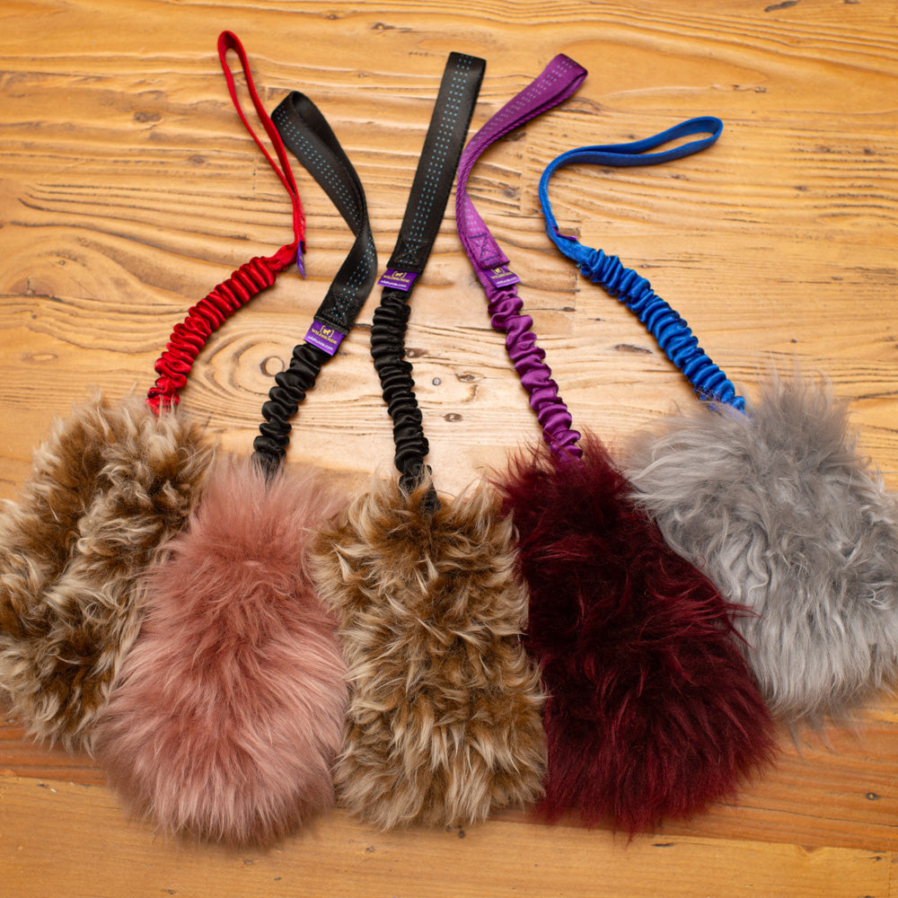 Wild-Tug Ultra Fluff Sheepskin Bungee Tug Toy