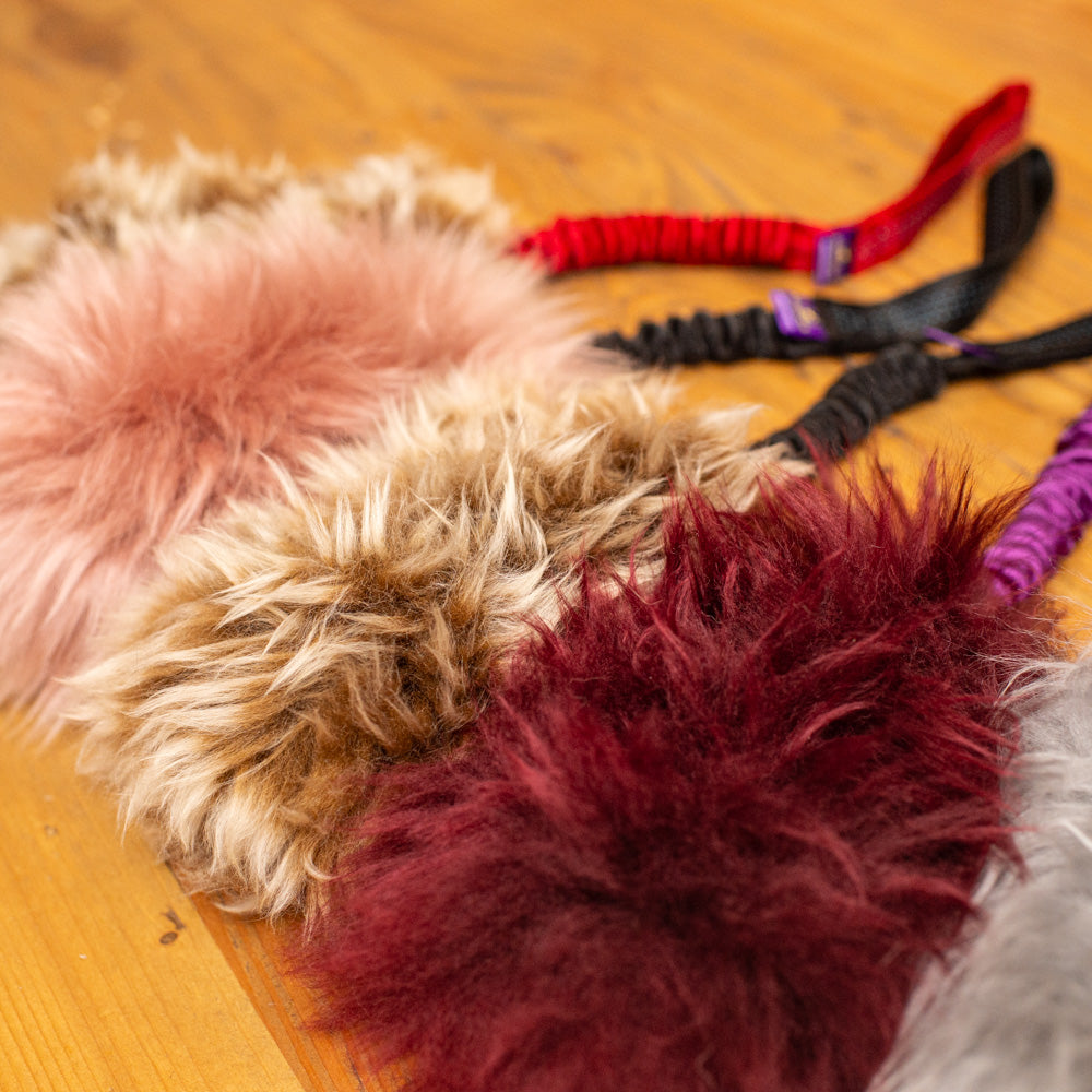 Wild-Tug Ultra Fluff Sheepskin Bungee Tug Toy