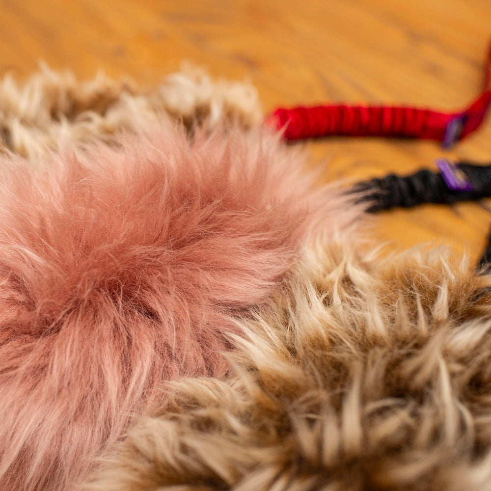 Wild-Tug Ultra Fluff Sheepskin Bungee Tug Toy