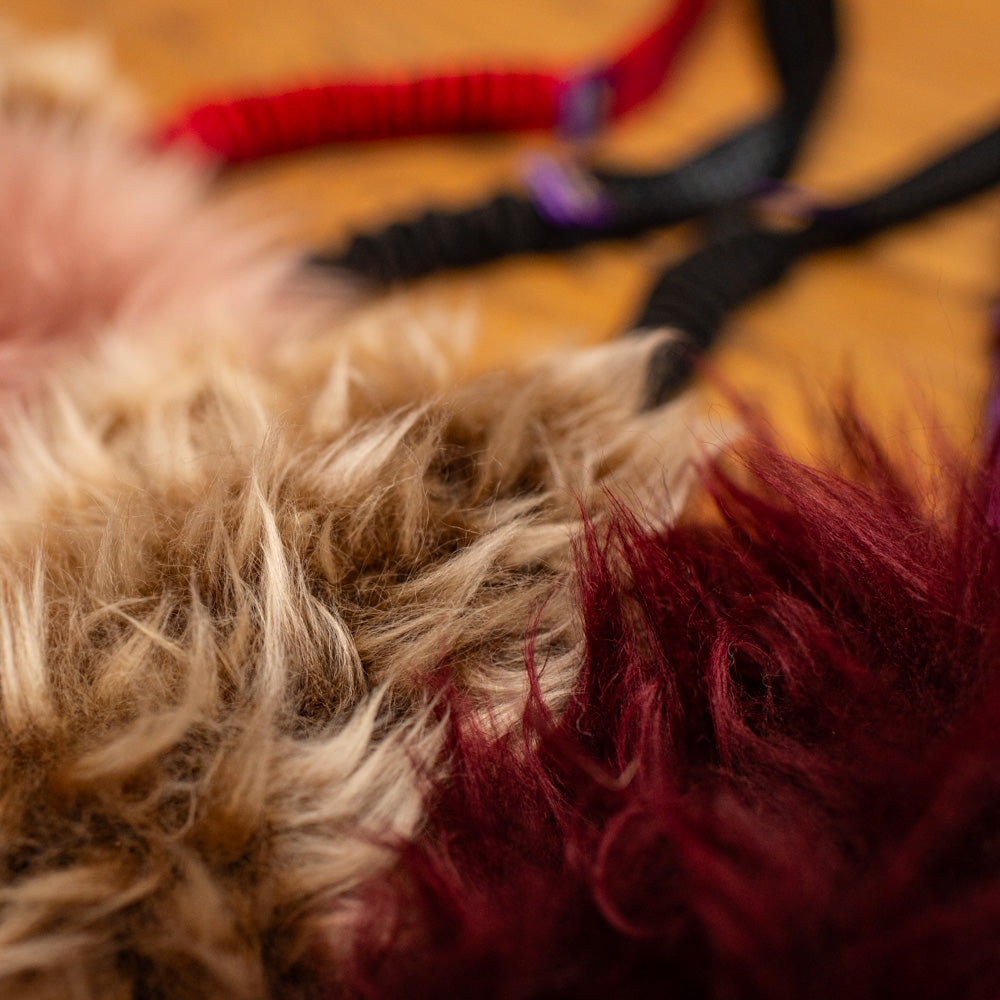 Wild-Tug Ultra Fluff Sheepskin Bungee Tug Toy