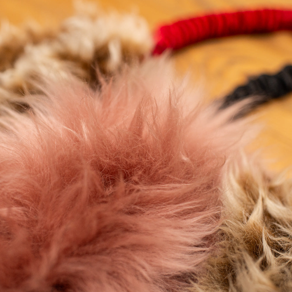 Wild-Tug Ultra Fluff Sheepskin Bungee Tug Toy