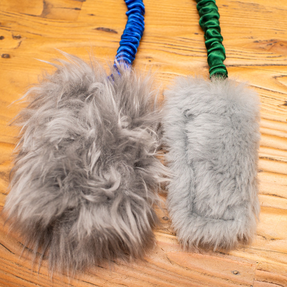 Wild-Tug Ultra Fluff Sheepskin Bungee Tug Toy