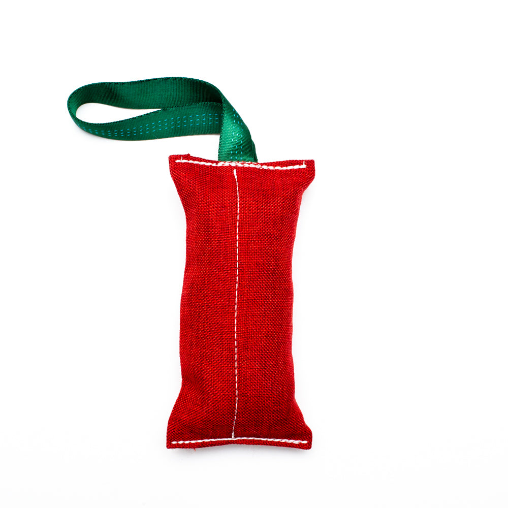 Wild-Tug Christmas Canvas Santa Sack Tug Toy with Squeakers