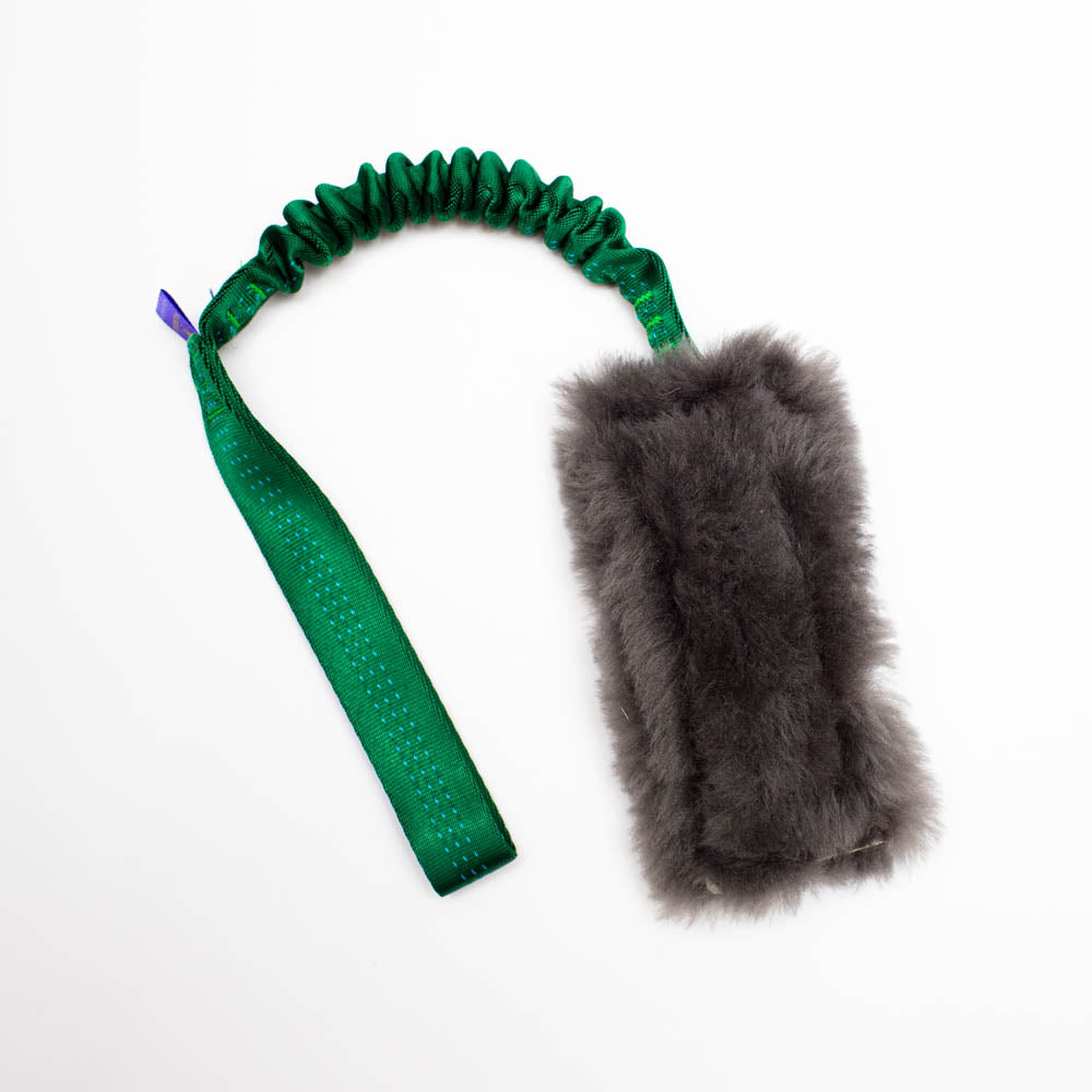 Wild-Tug Sheepskin Bungee Tug Toy