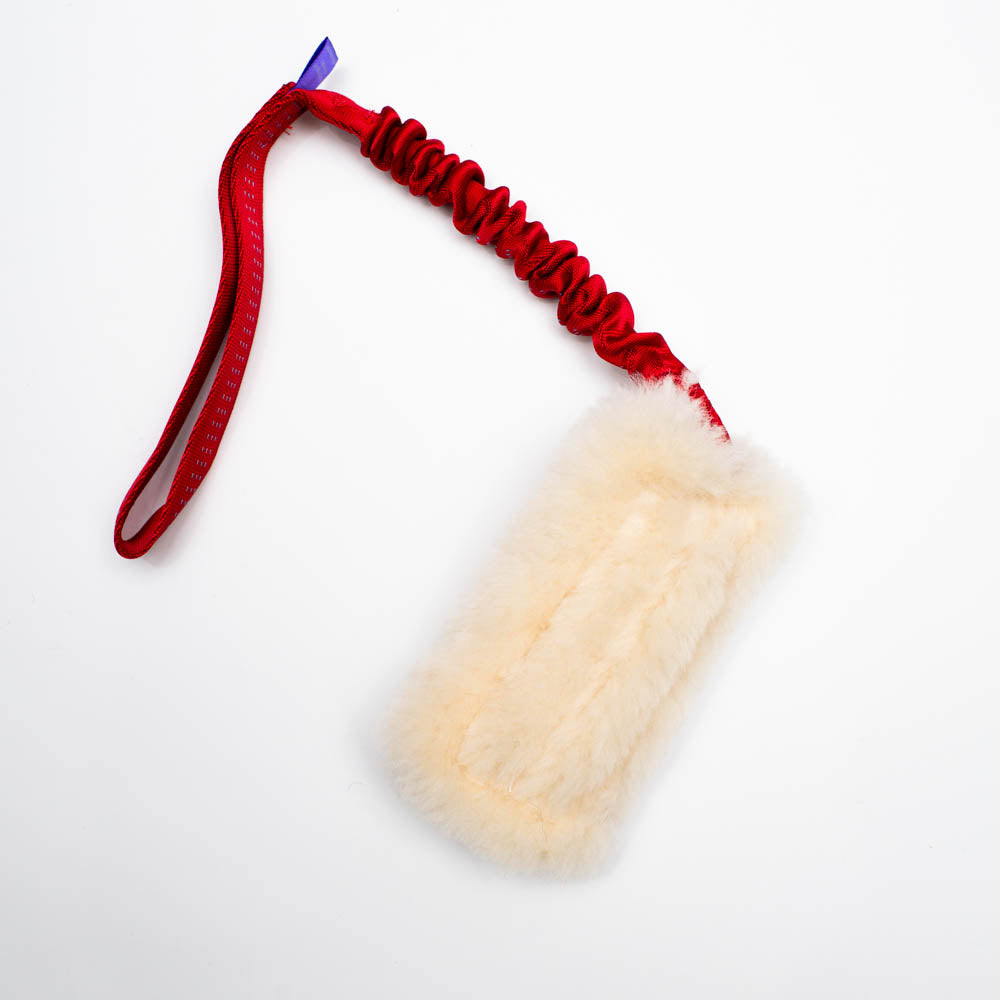 Wild-Tug Sheepskin Bungee Tug Toy