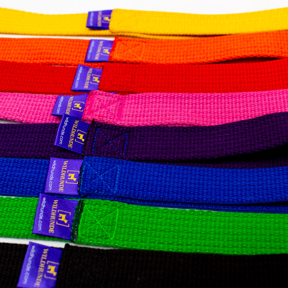 Cotton Webbing Leash 6ft (180cm/1.8m) with Locking Carabiner