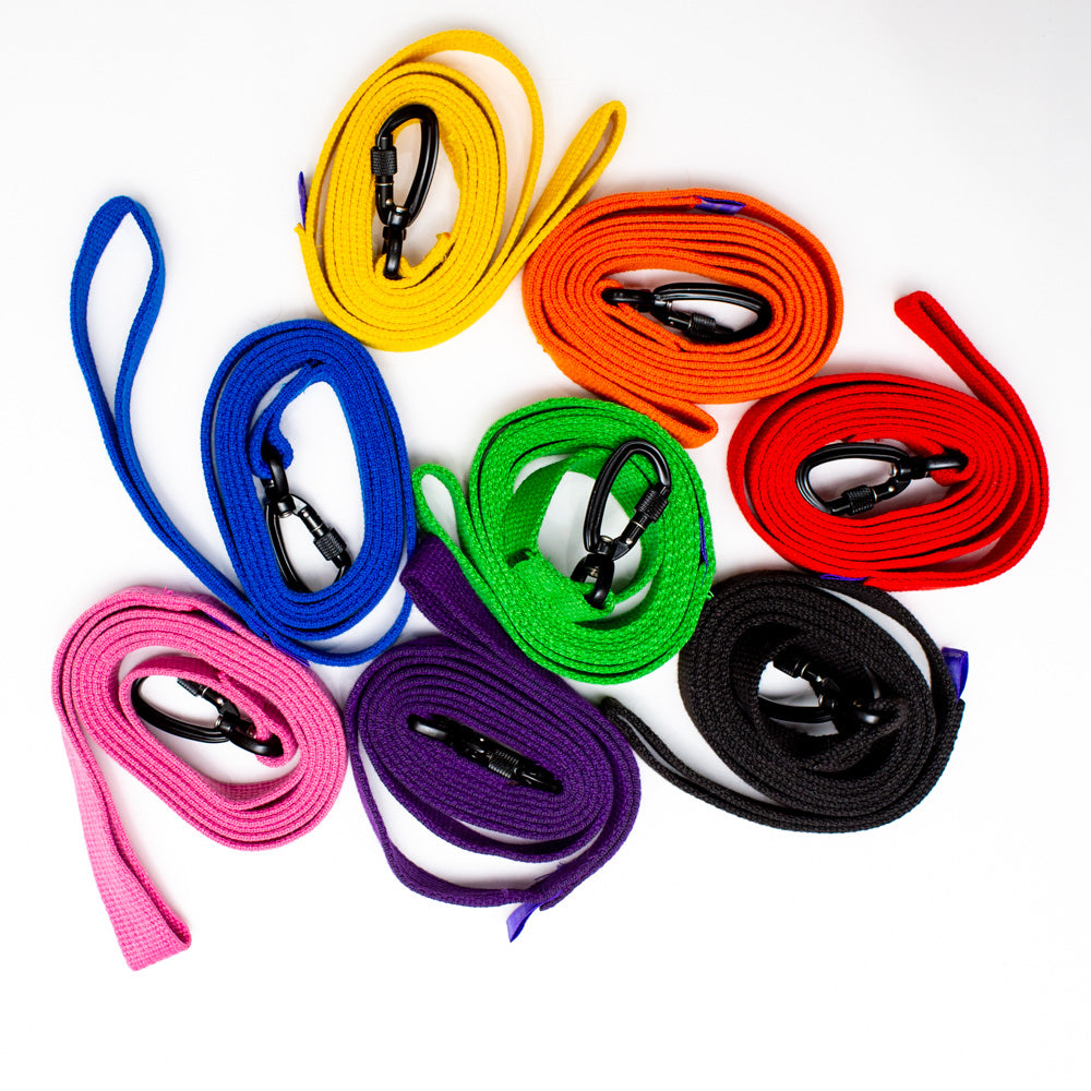 Cotton Webbing Leash 6ft (180cm/1.8m) with Locking Carabiner