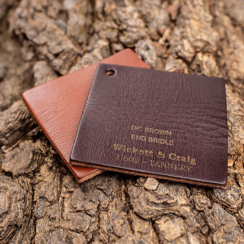 1 Inch Two Tone Chocolate Leather Collar