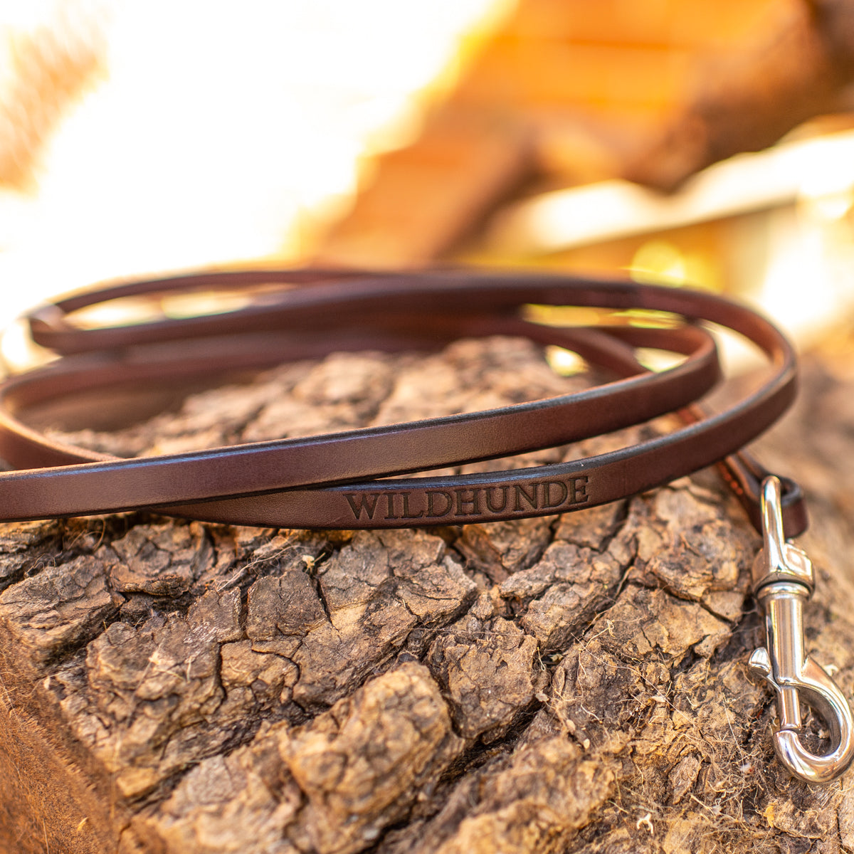1/2" Dark Chocolate 4ft Leather Leash