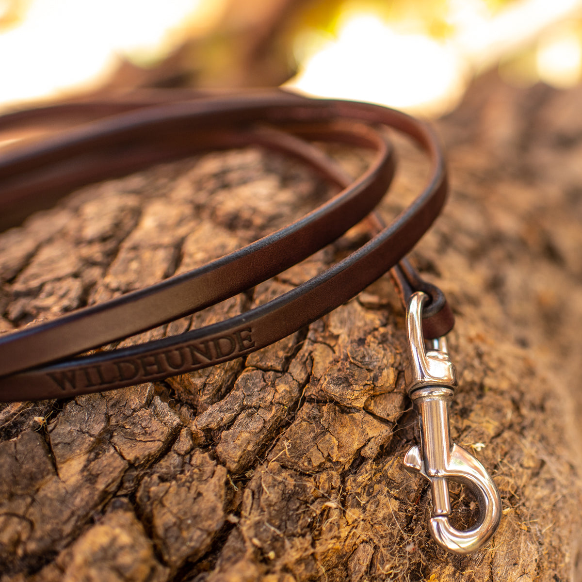 1/2" Dark Chocolate 4ft Leather Leash