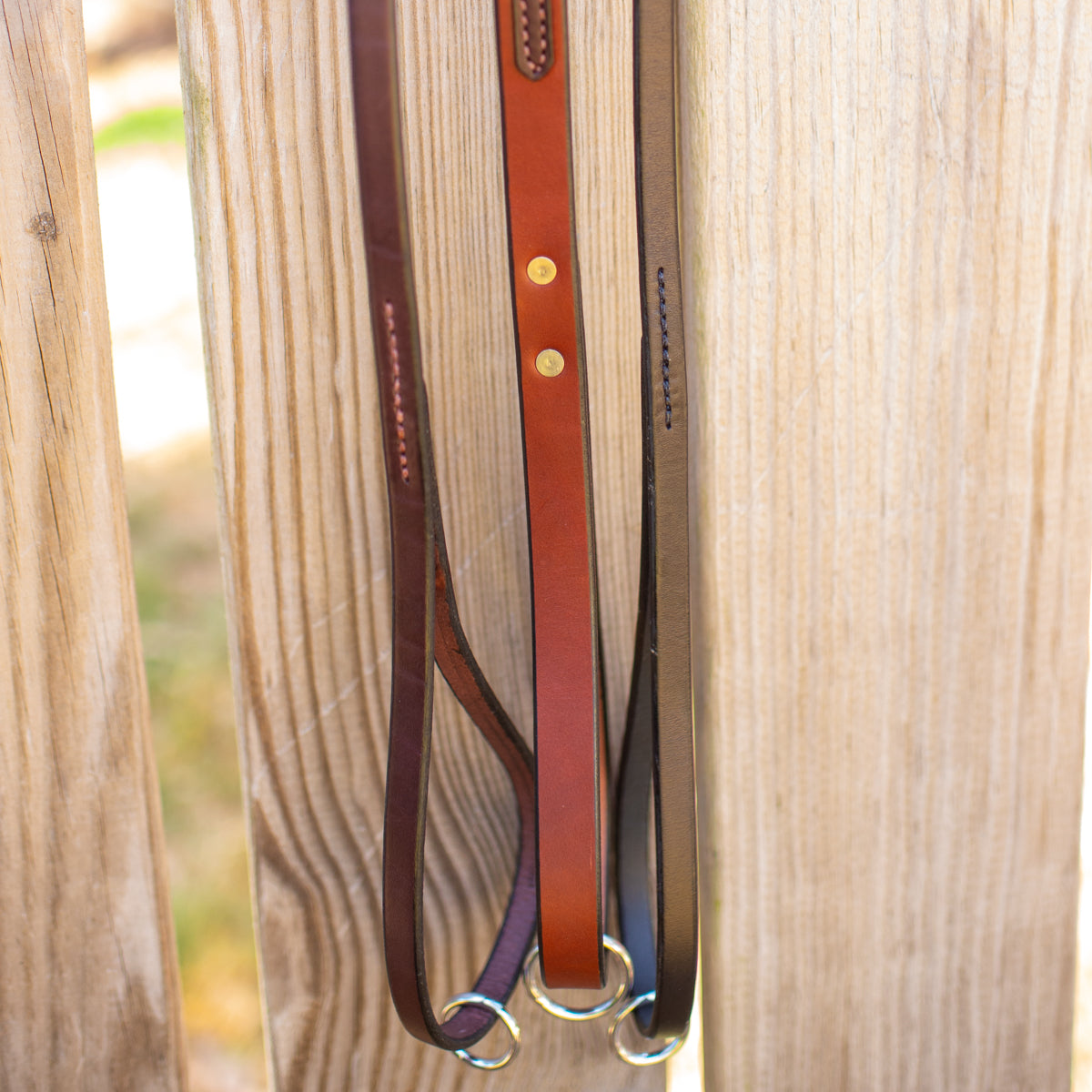 1/2" Dark Chocolate 4ft Leather Leash