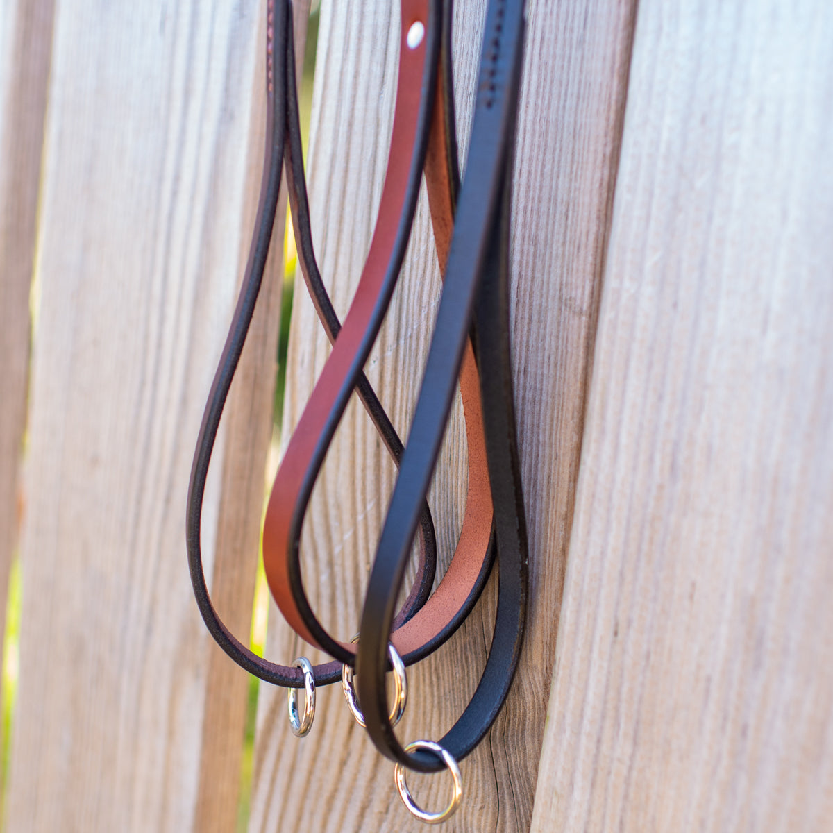 1/2" Dark Chocolate 4ft Leather Leash