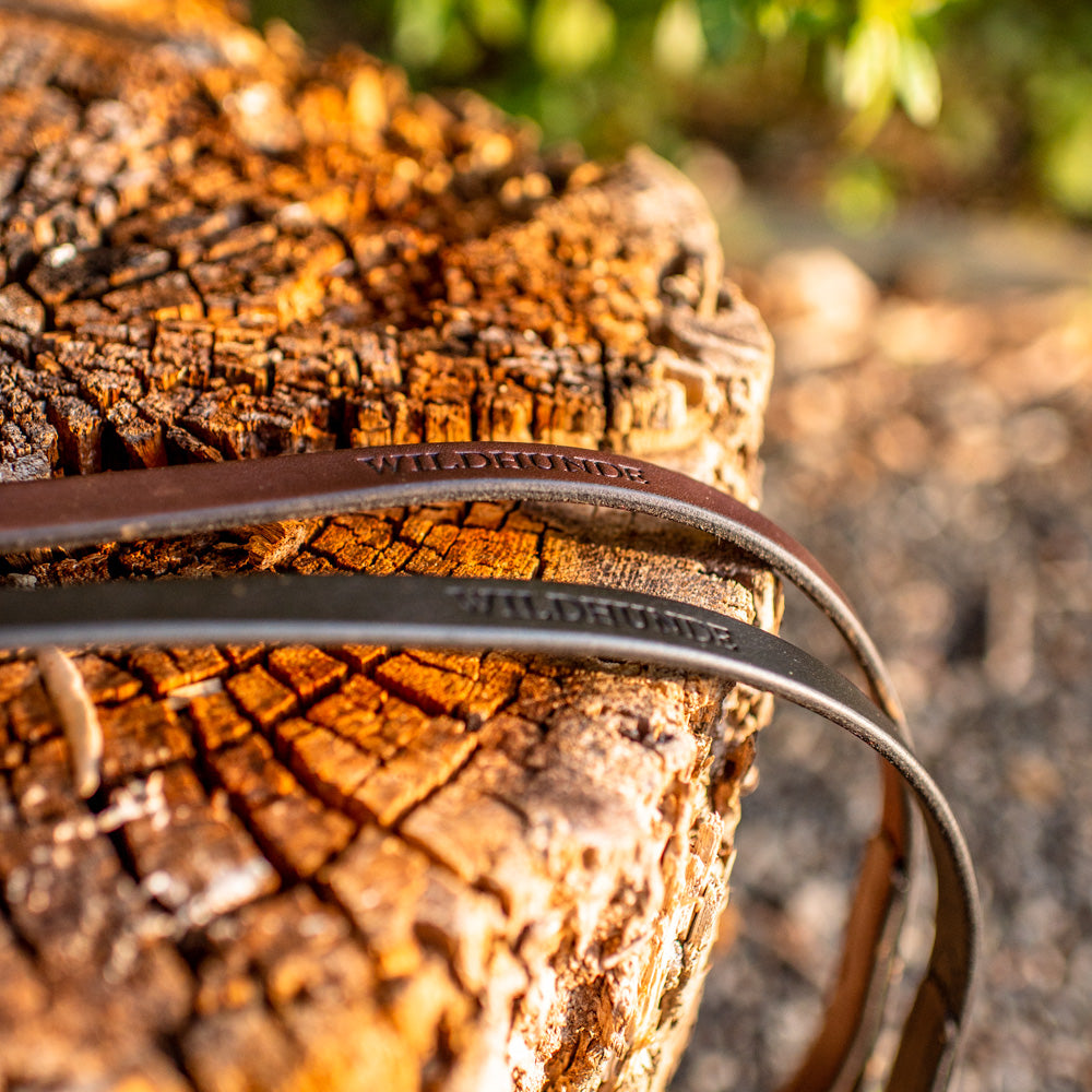 3/4" Dark Chocolate 6ft Leather Leash