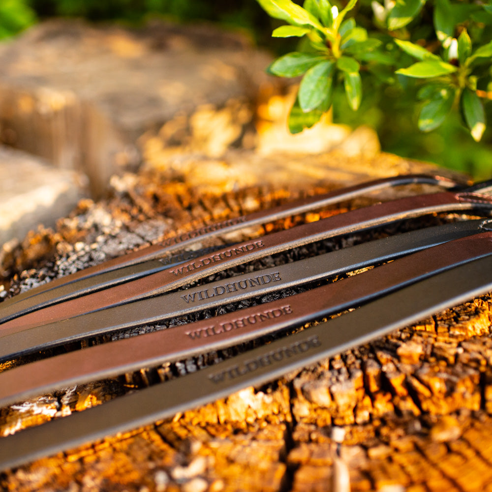 3/4" Dark Chocolate 4ft Leather Leash