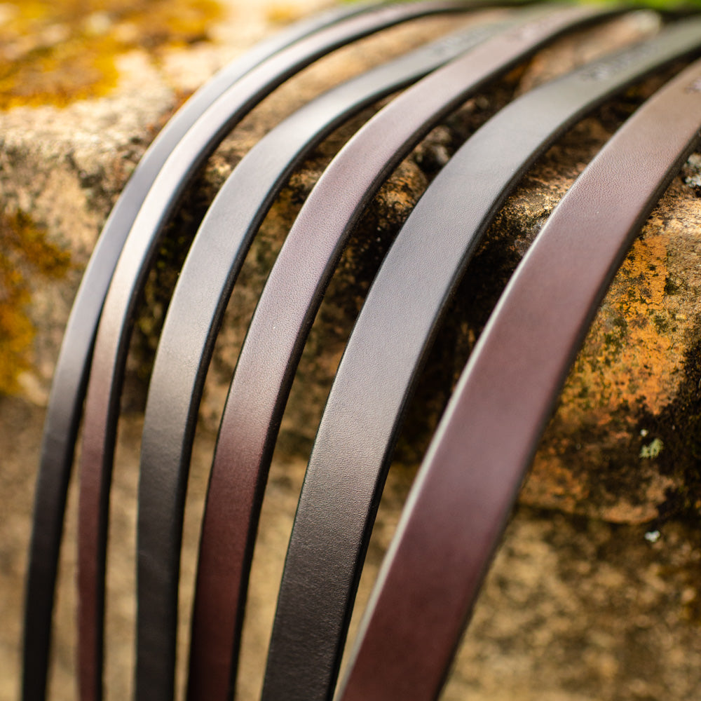 3/4" Dark Chocolate 4ft Leather Leash