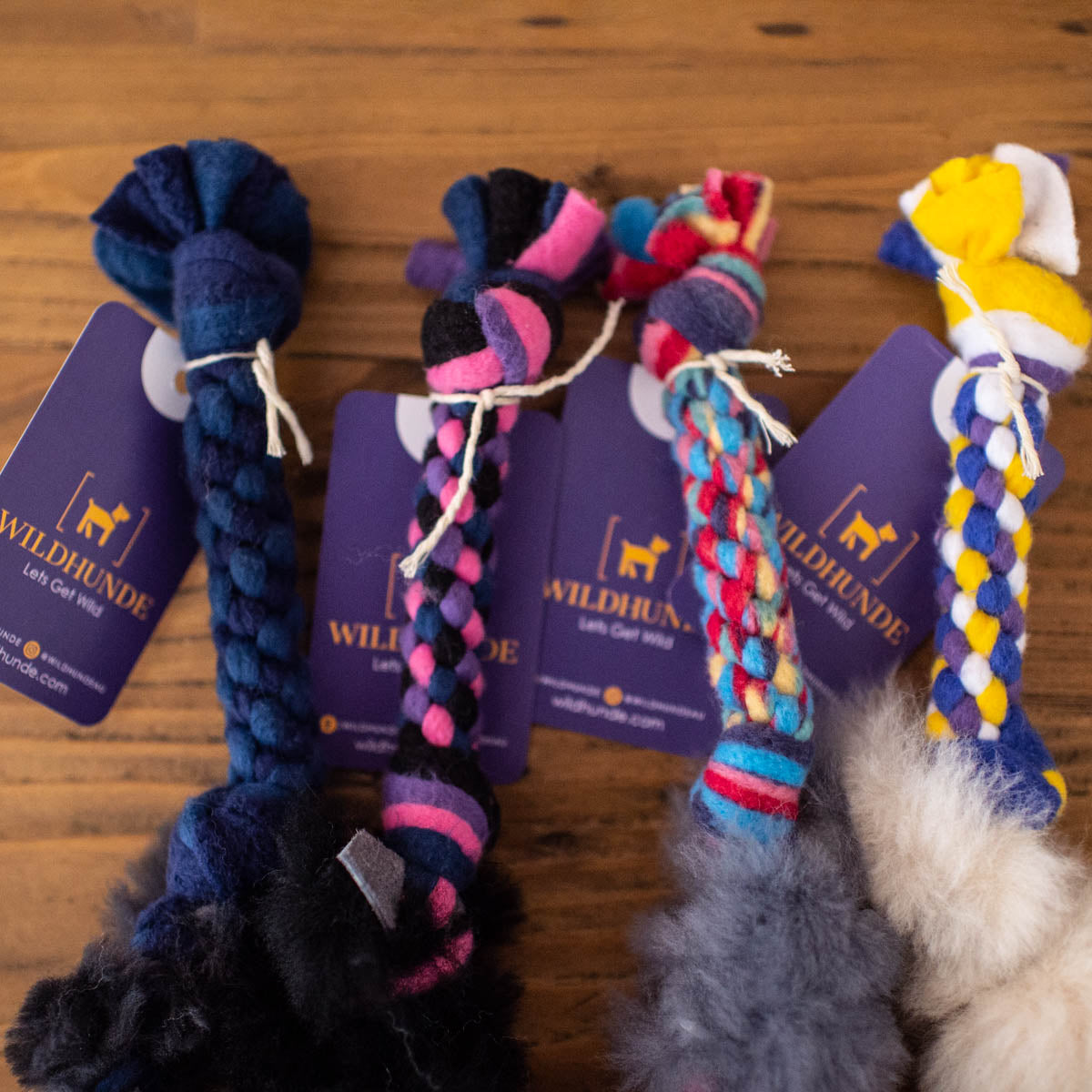 Zoom and Tug Sheepskin Toy