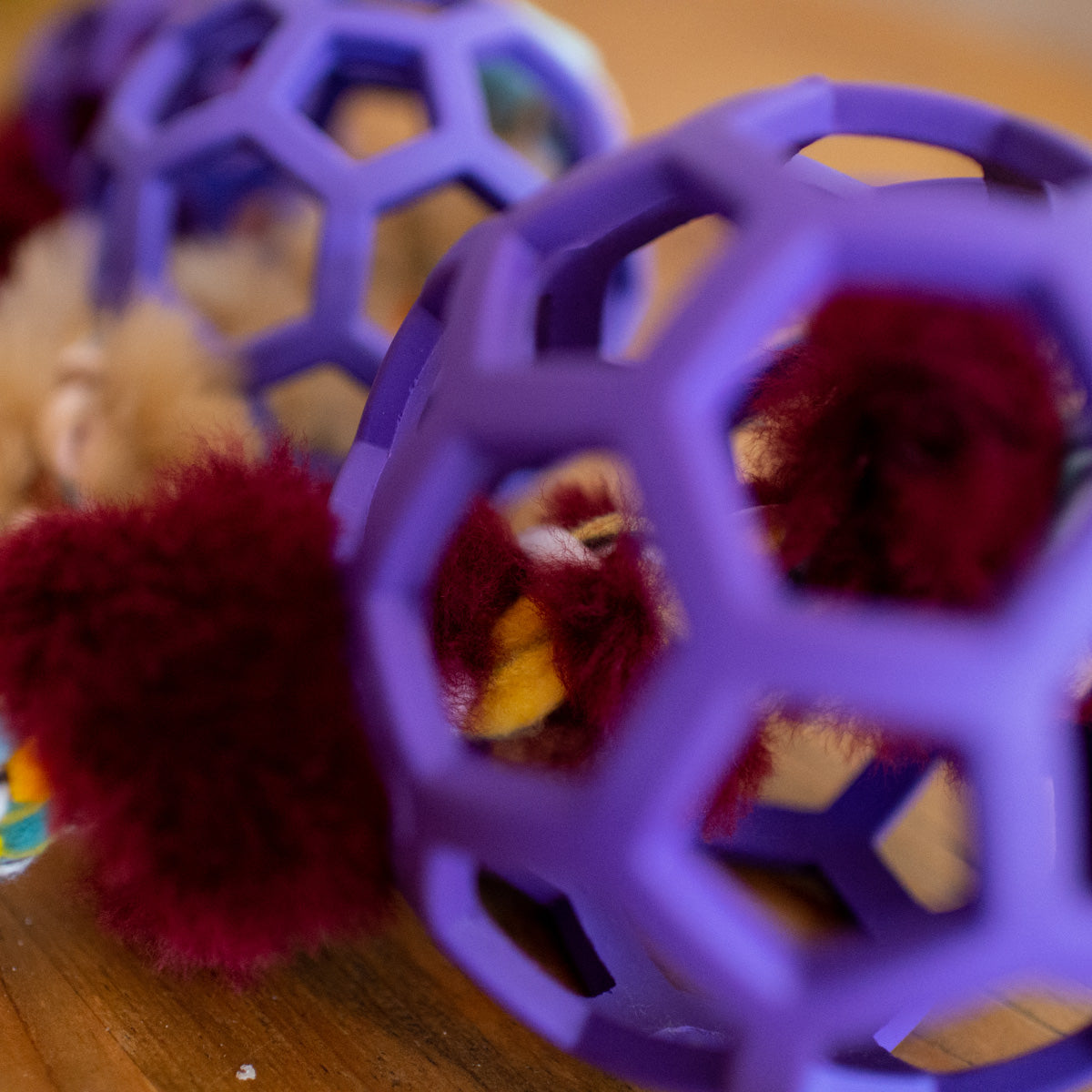 Zoom and Play Sheepskin Tug Ball