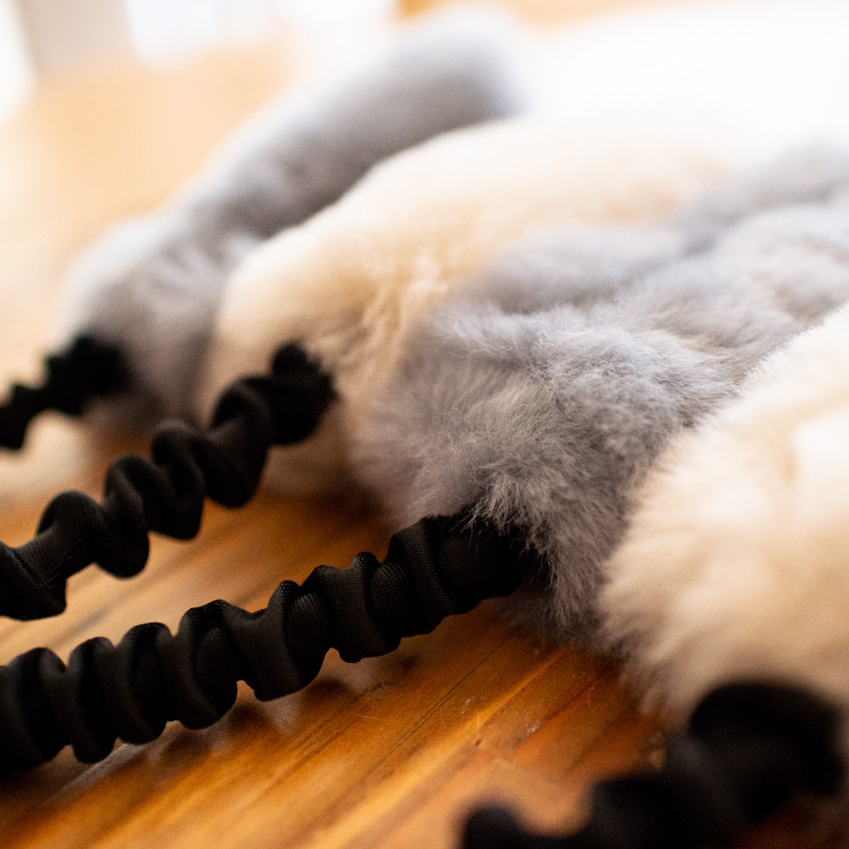 Wild-Tug Sheepskin Bungee Tug Toy