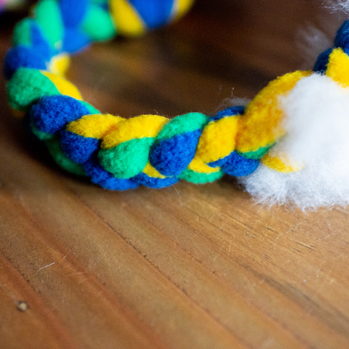 Triple Twist Sheepskin and Ball Tug