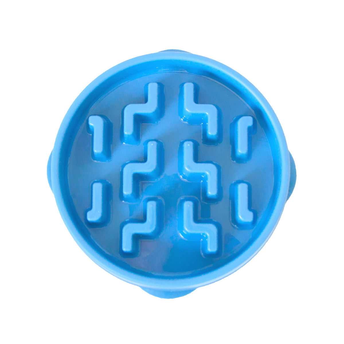 Outward Hound Fun Feeder Slo-Bowl - Blue Notches