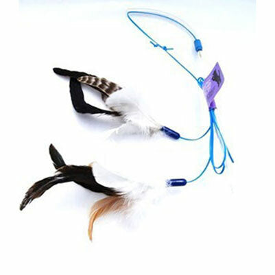 The PURRfect Feather Cat Flirt Pole Toy
