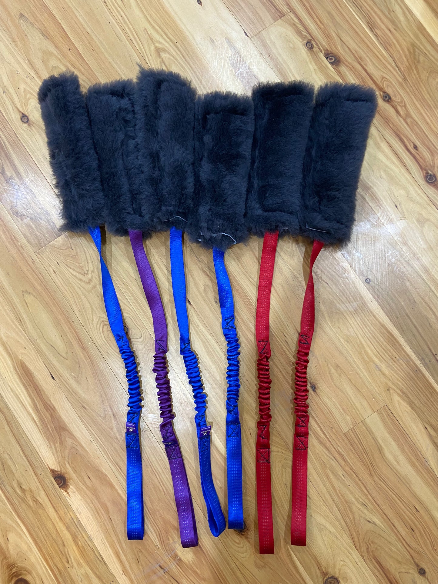 Wild-Tug Long Sheepskin Tug Toy with Drag Line Bungee