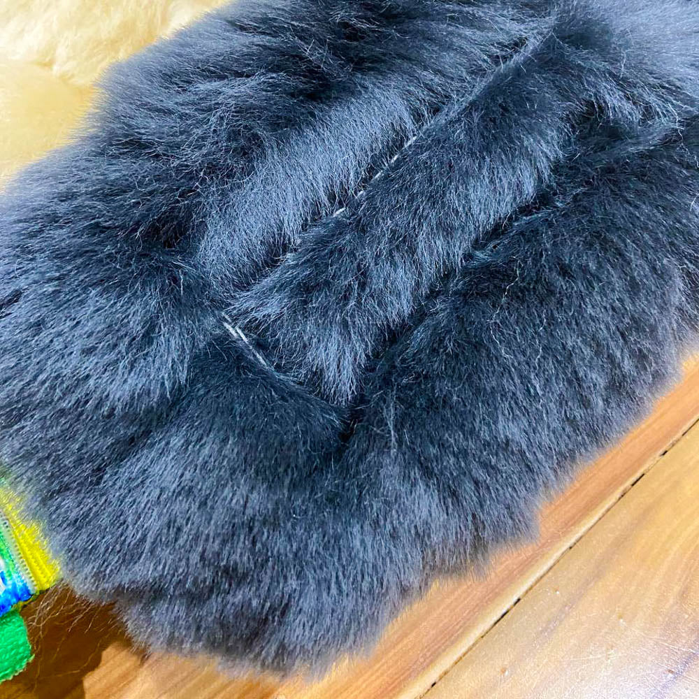 Wild-Tug Sheepskin Tug Toy with Padded Handle