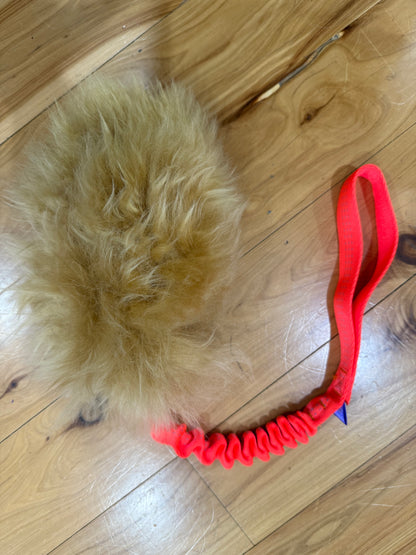 Wild-Tug Ultra Fluff Sheepskin Bungee Tug Toy