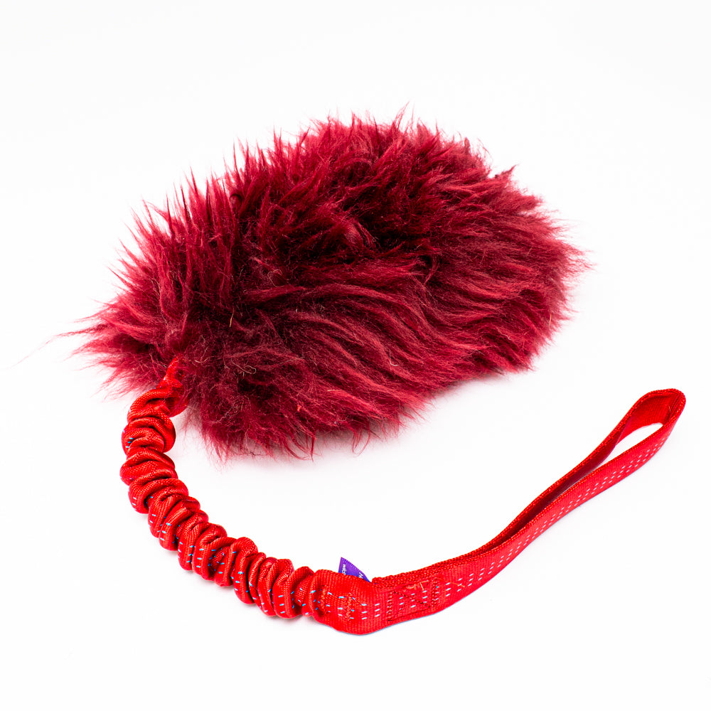 Wild-Tug Ultra Fluff Sheepskin Bungee Tug Toy