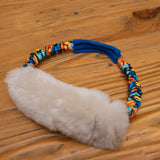 Wild-Tug Sheepskin Ring Tug Toy with Bungee Padded Handle