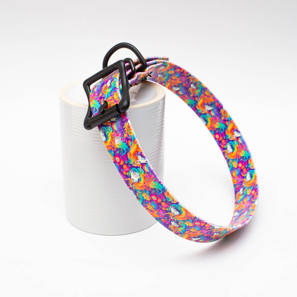 Custom UV Printed BioThane Collar- Made To Order