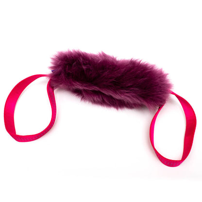 Wild-Tug Mid Fluff Double Handle Sheepskin Tug Toy