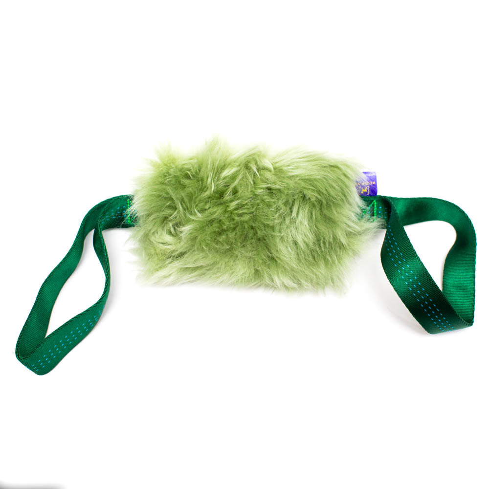 Wild-Tug Mid Fluff Double Handle Sheepskin Tug Toy