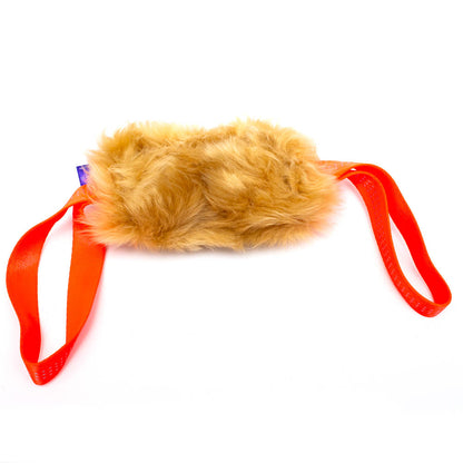 Wild-Tug Mid Fluff Double Handle Sheepskin Tug Toy