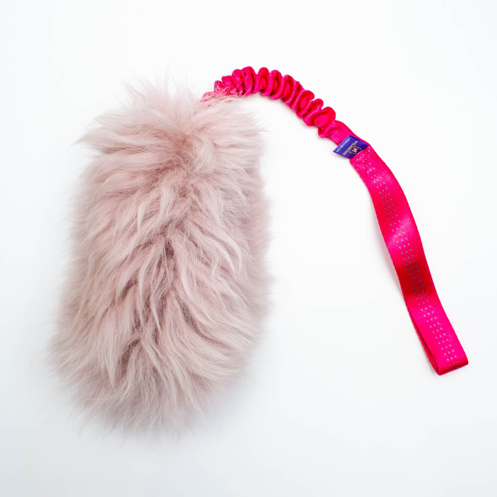 Wild-Tug Ultra Fluff Sheepskin Bungee Tug Toy