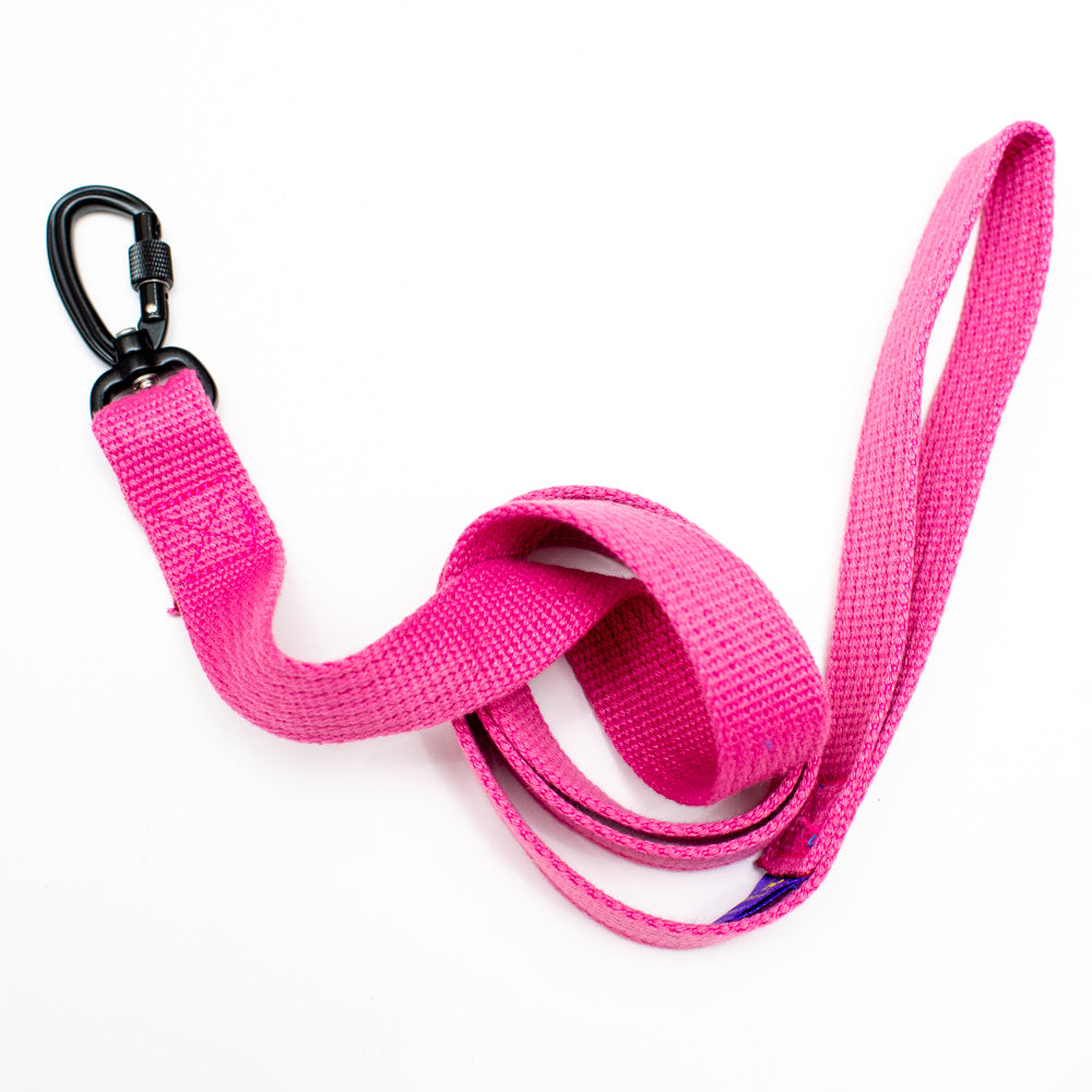 Cotton Webbing Leash 4ft (120cm/1.2m) with Locking Carabiner