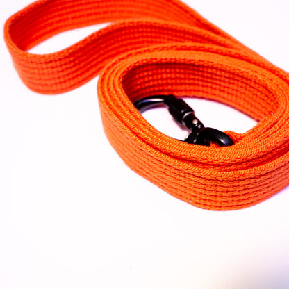 Cotton Webbing Leash 4ft (120cm/1.2m) with Locking Carabiner