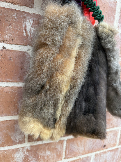 Wild-Tug Possum Bungee Tug Toy | Durable Natural Fur Dog Training Toy