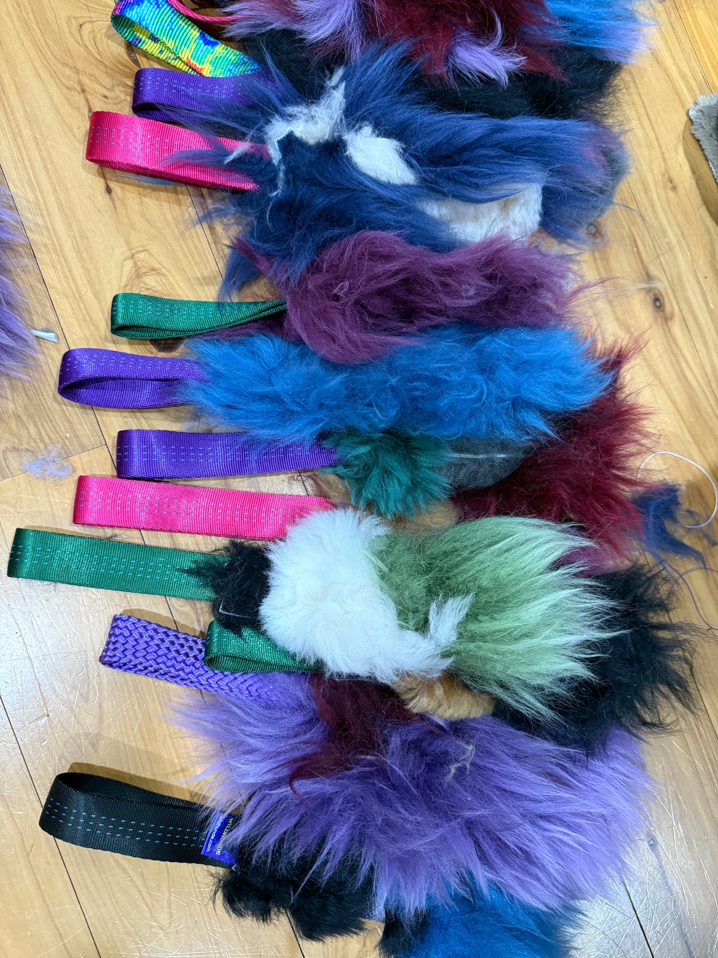 1 inch Wide Handle Mixed Sheepskin Frankenstein Scrappy Wild-Tugs