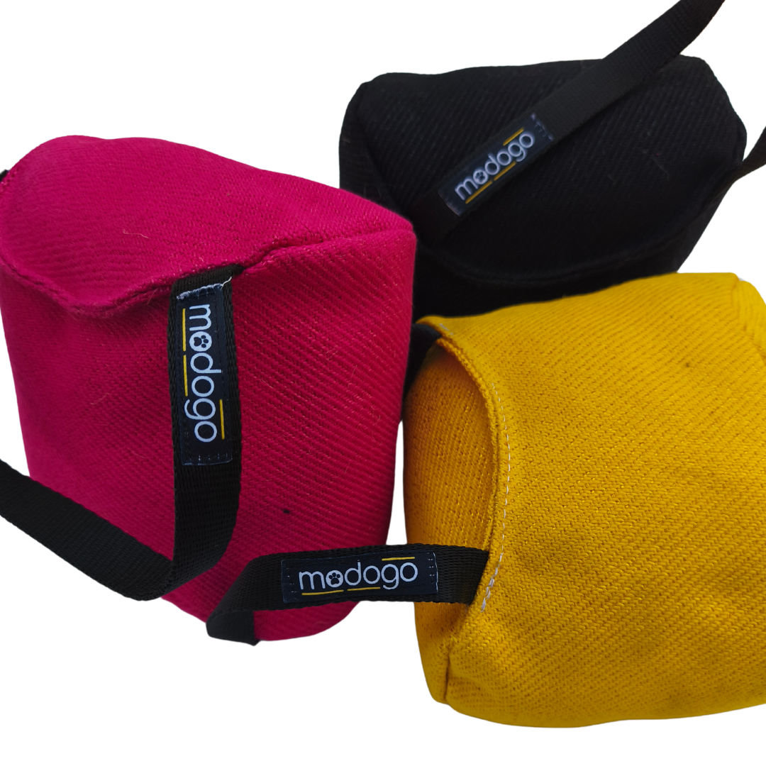 Modogo Leather Tug Ball- Small 10cm