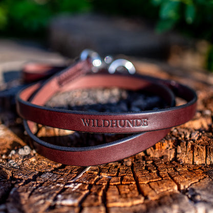 3/4" Dark Chocolate 4ft Leather Leash